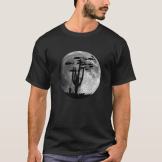 月明かりの空の魚 Tシャツ