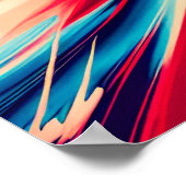 月明かりの芸者の中を歩日本のく ポスター (角)