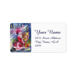 月明かりの遊クリスマスにサンタの竪琴 ラベル