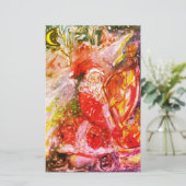 月明かりの遊クリスマスにサンタの竪琴 便箋 (スタンド正面)