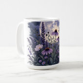 月明かりの野の花 満月 コーヒーマグカップ (正面左)