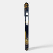 月明かりの野生生物アートのクーガー Case-Mate iPhoneケース (裏面 / 左)