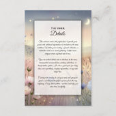 月明かりの野花の結婚ささやき エンクロージャーカード (正面)
