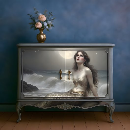 月明かりの金ゴールド人魚の視線の切り離 薄葉紙