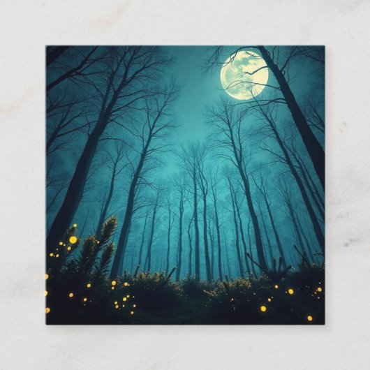 月明かりの魔法 スクエア名刺 (正面)