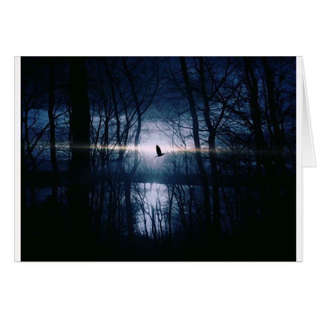 月明かりの鳥 (正面横)