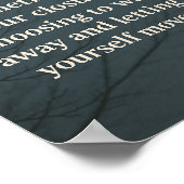 月明かり閉鎖感動的夜空ウォールアート ポスター (角)