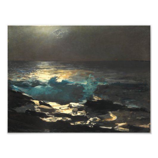 月明かり、ウッド島の光ウィンズローホーマー。 フォトプリント (正面)