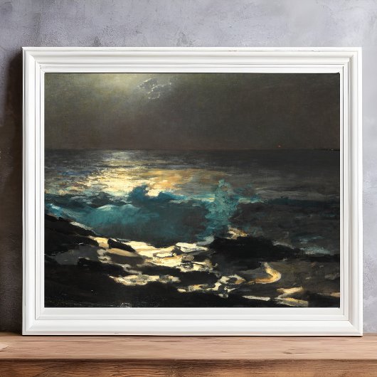 月明かり、ウッド島の光ウィンズローホーマー。 フォトプリント           