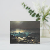 月明かり、ウッド島の光ウィンズローホーマー。 ポストカード (スタンド正面)