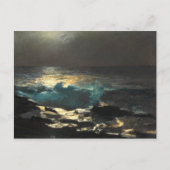 月明かり、ウッド島の光ウィンズローホーマー。 ポストカード (正面)