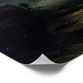 月明かり – 風景 – ノワイガン – フィヨルド ポスター (角)