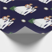 月明け新婦結婚の ラッピングペーパー (角)