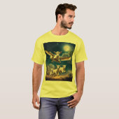 月明け飛んでいるベビーヤギ Tシャツ (正面フル)