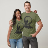 月明クラシックかりの中の狼 Tシャツ (ユニセックス)