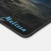 月明パーソナライズされたかり夜景デスクマット デスクマット (コーナー)