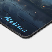 月明パーソナライズされたかり夜景デスクマット デスクマット (コーナー)