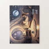 月明祈かりの中の女の子と星の光カスタムで ジグソーパズル (縦)