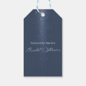 月星とストリングライトのブライダルシャワー ギフトタグ (裏面)