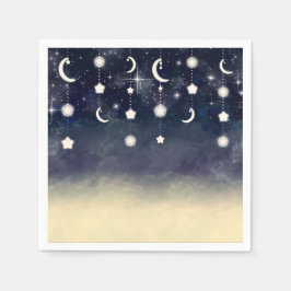 月星グロー天水色ベビーシャワー スタンダードカクテルナプキン