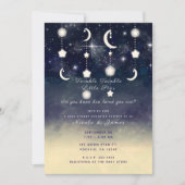 月星グロー天水色ベビーシャワー 招待状 (正面)