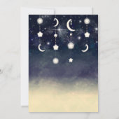 月星グロー天水色ベビーシャワー 招待状 (裏面)