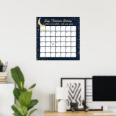 月星推測ベビーの締め切りポスター ポスター (ホームオフィス)