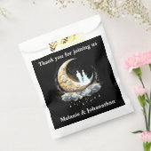 月星月夜空の天三日月のカップル フェイバーバッグ (封をした状態)