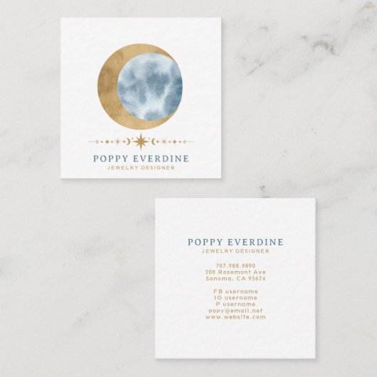 月星 スクエア名刺 (正面/裏面)