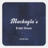 月星＆ストリングライト ブライダルシャワー スクエアシール (正面)