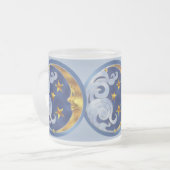 月星 フロストグラスマグカップ (正面左)