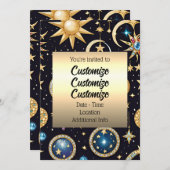 月星 招待状 (正面/裏面)