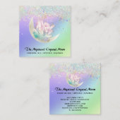*～*月晶フローラホグラデーションログリッター  スクエア名刺 (正面/裏面)