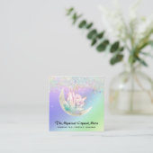 *～*月晶フローラホグラデーションログリッター  スクエア名刺 (スタンド正面)