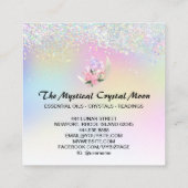 *~*月晶神秘的フローラグラデーショングリッター スクエア名刺 (裏面)