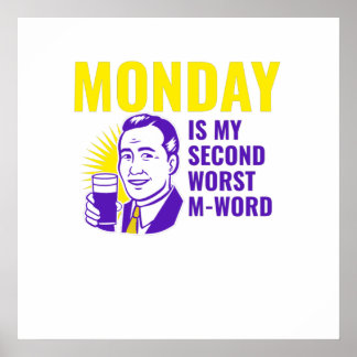 月曜おもしろい引用文 ポスター