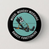 月曜おもしろい日 缶バッジ (正面)