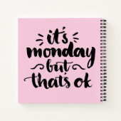 月曜だけど大丈夫 ノートブック (裏面)