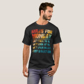 月曜のルール 私を見るな 私に話しかけるな Tシャツ (正面フル)