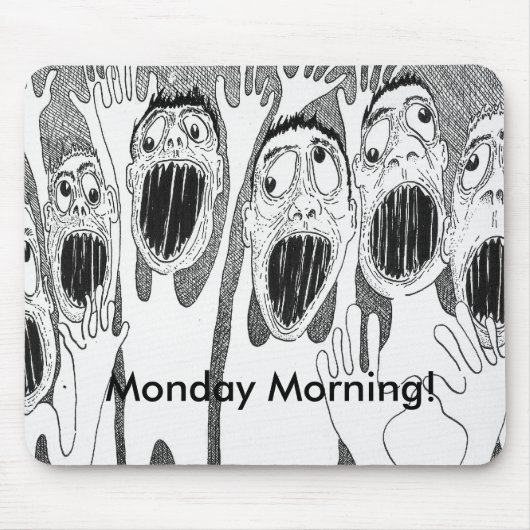 月曜の朝! マウスパッド (正面)