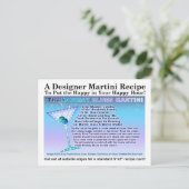 月曜ブルースマルティーニレシピはがき ポストカード (スタンド正面)