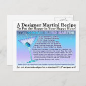 月曜ブルースマルティーニレシピはがき ポストカード (正面/裏面)