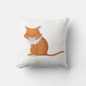 月曜モーニングキャット顔 クッション (正面)