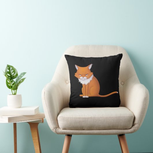 月曜モーニングキャット顔 クッション (椅子)