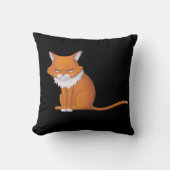 月曜モーニングキャット顔 クッション (正面)