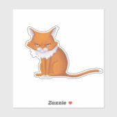 月曜モーニングキャット顔 シール (シート)