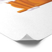 月曜モーニングキャット顔 ポスター (角)