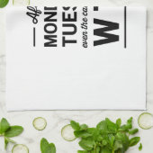 月曜日および火曜日後 キッチンタオル (折り畳み)