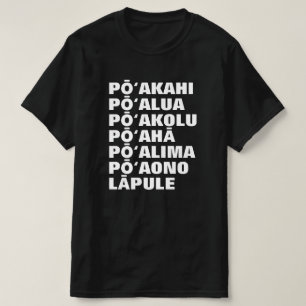 月曜日から日曜日までのハワイアン Tシャツ