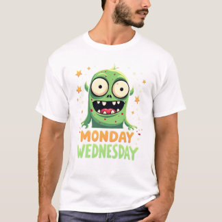 月曜日から水曜日ムード – モンスタおもしろいーTee Tシャツ